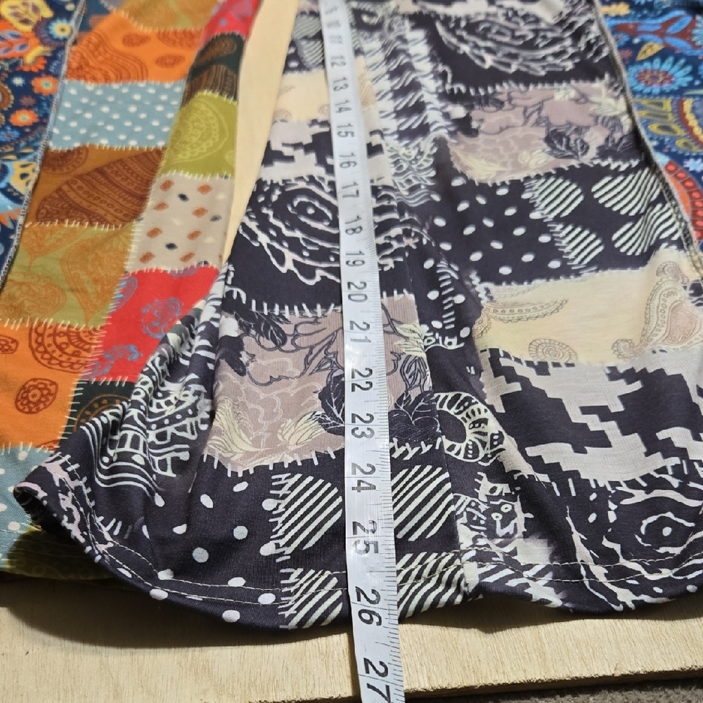 JS1 NWT Yak & Yeti Colorful Patchwork Overalls Adjustable Sm/Md Lg/XL Pockets - Picture 8 of 10